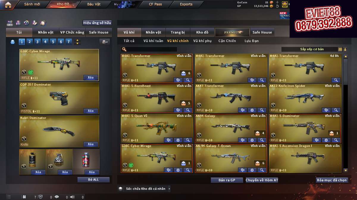 shop acc cf uy tin gia re